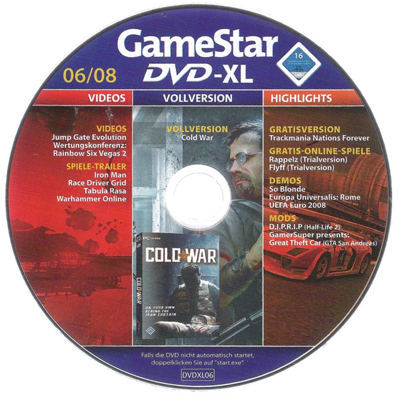 Media for Cold War (Windows) (GameStar XL 06/2008 covermount)