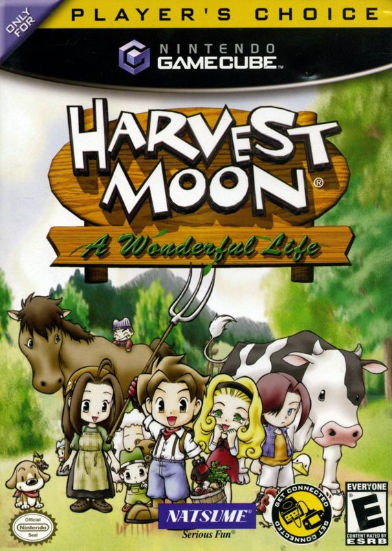 Front Cover for Harvest Moon: A Wonderful Life (GameCube) (Player's Choice release)