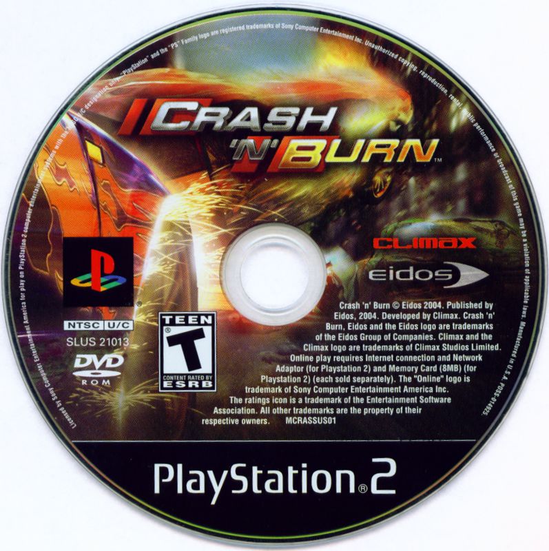 Crash 'N' Burn cover or packaging material MobyGames