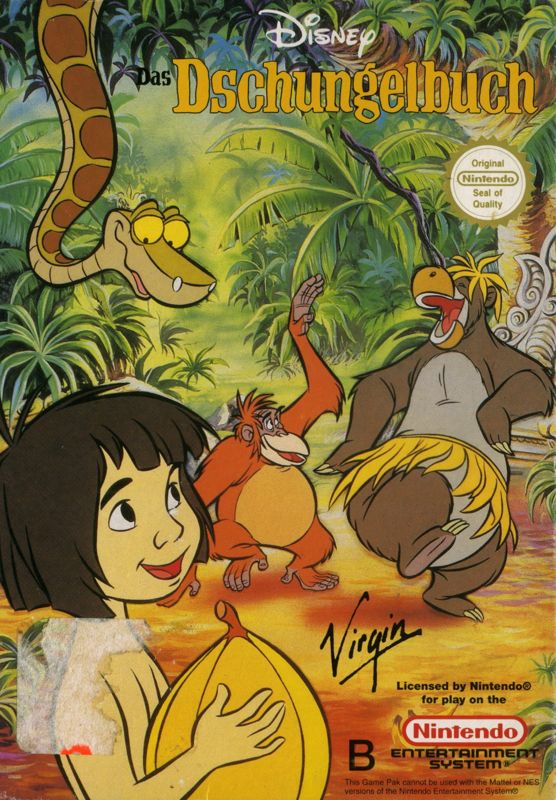 Front Cover for Disney's The Jungle Book (NES)