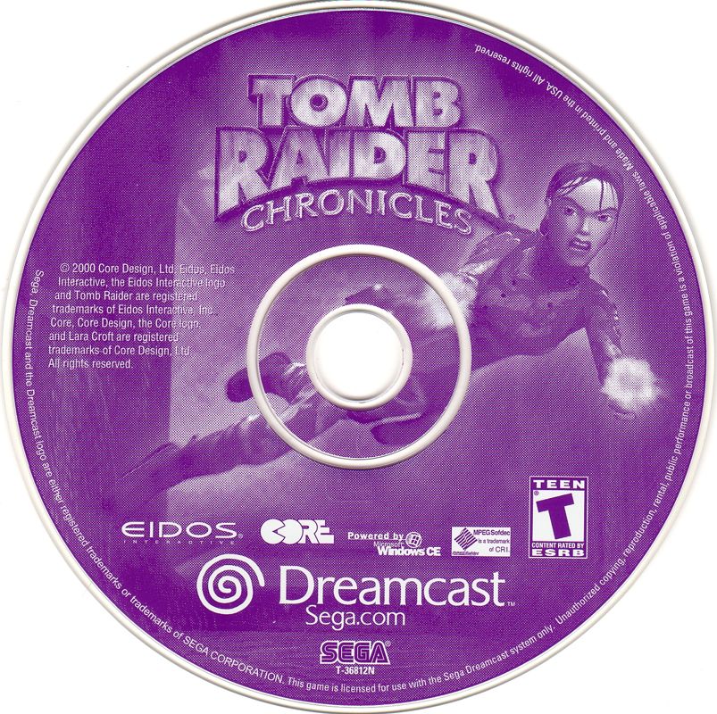 Media for Tomb Raider: Chronicles (Dreamcast)