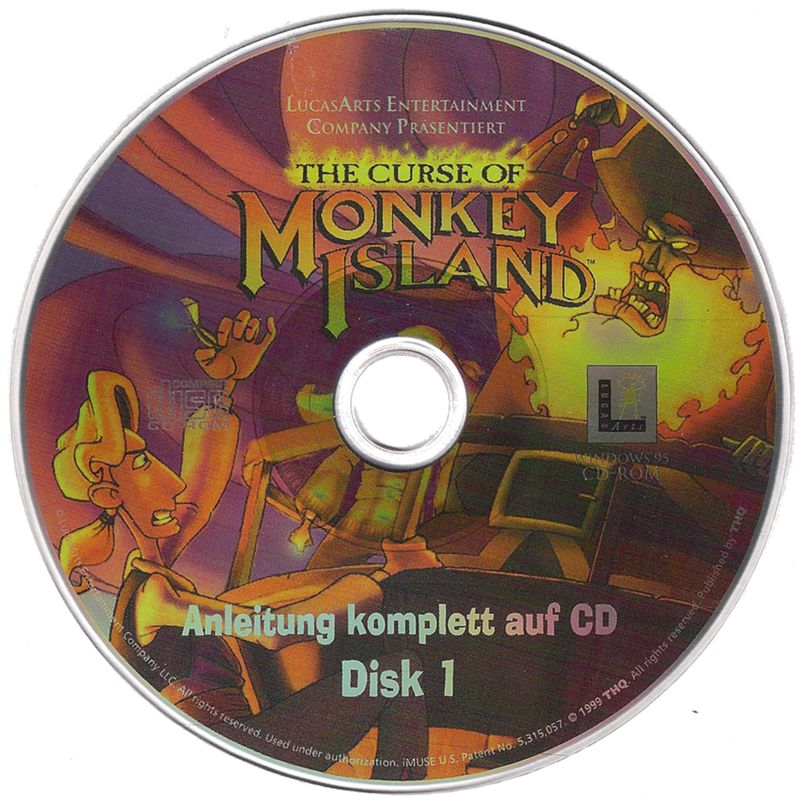 Media for The Curse of Monkey Island (Windows) (THQ release): Disc 1