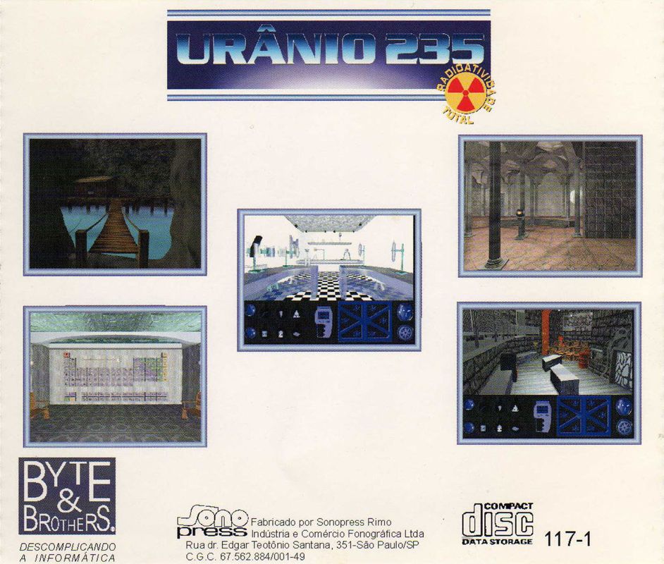 Back Cover for Urânio 235 (Windows 3.x)