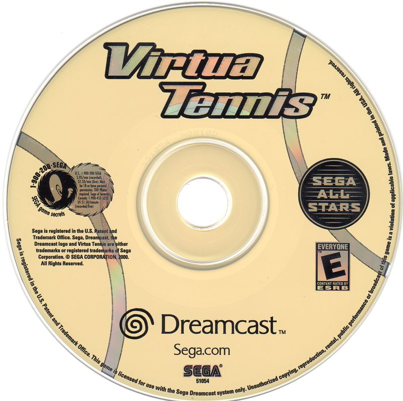 Media for Virtua Tennis (Dreamcast) (All-Stars release)