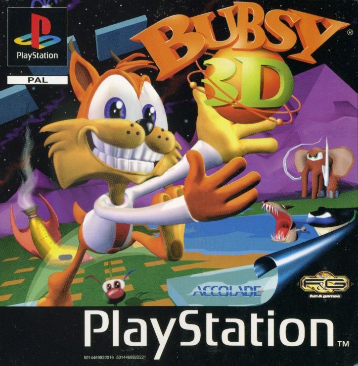 Front Cover for Bubsy 3D (PlayStation)