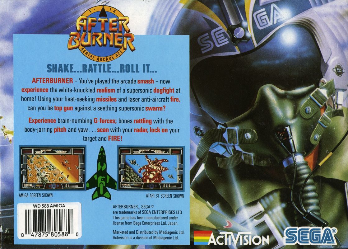 Back Cover for After Burner II (Amiga)