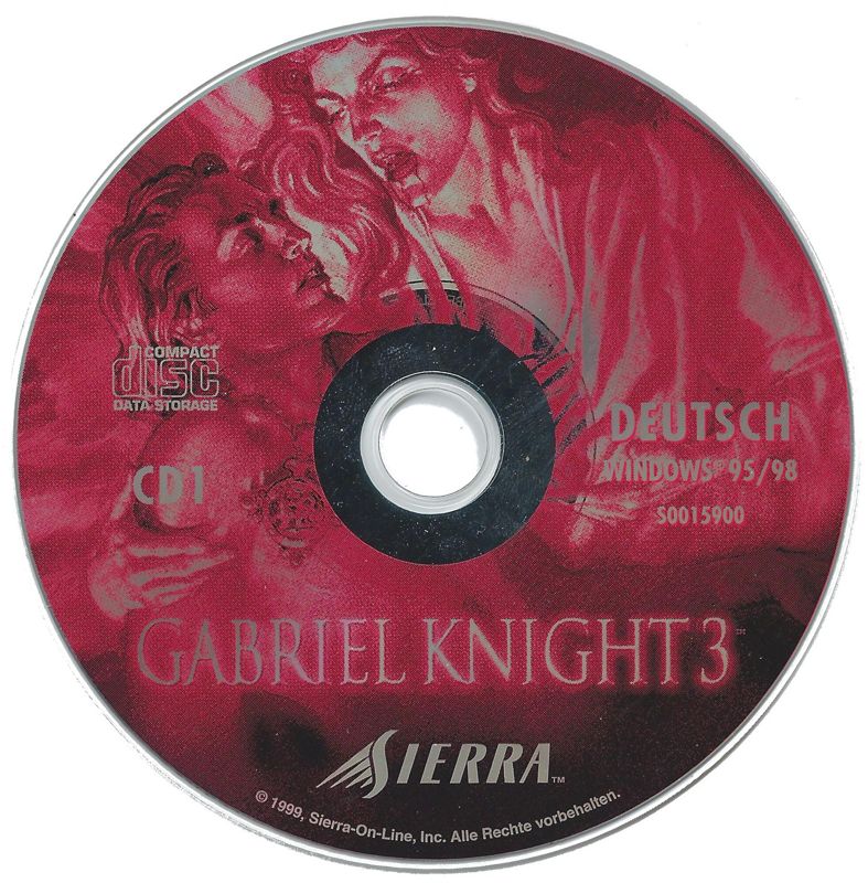 Media for Gabriel Knight 3: Blood of the Sacred, Blood of the Damned (Windows): Disc 1