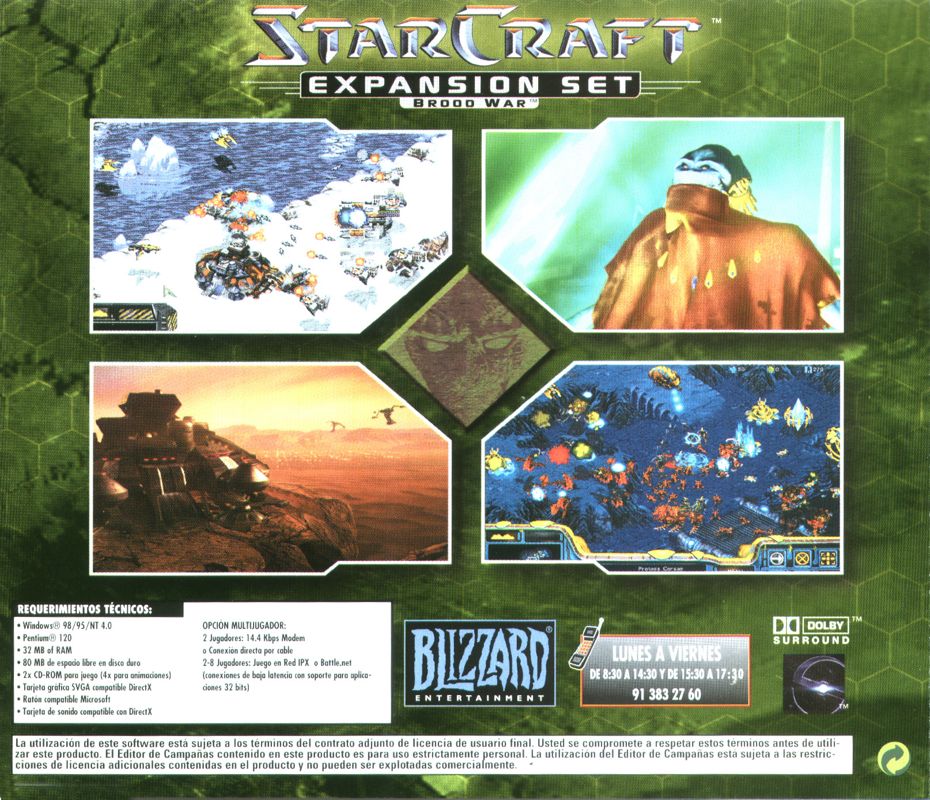 Other for StarCraft: Anthology (Windows): Jewel Case 2 Back