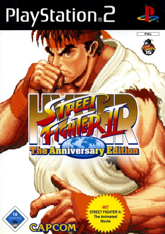 Front Cover for Hyper Street Fighter II: The Anniversary Edition (PlayStation 2)