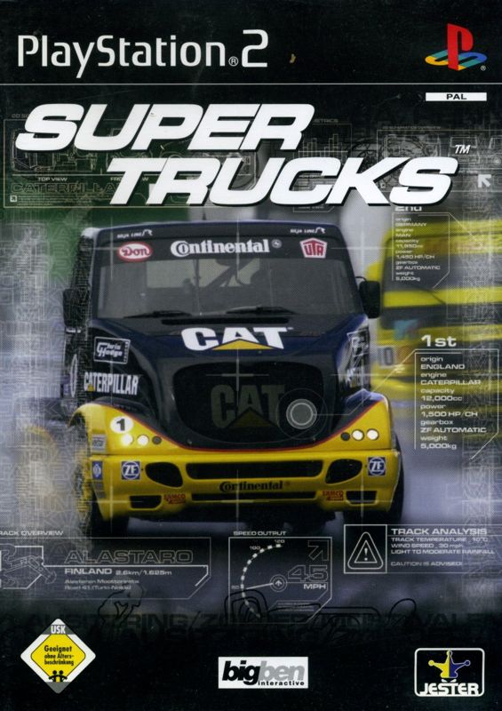 Front Cover for Super Trucks Racing (PlayStation 2)