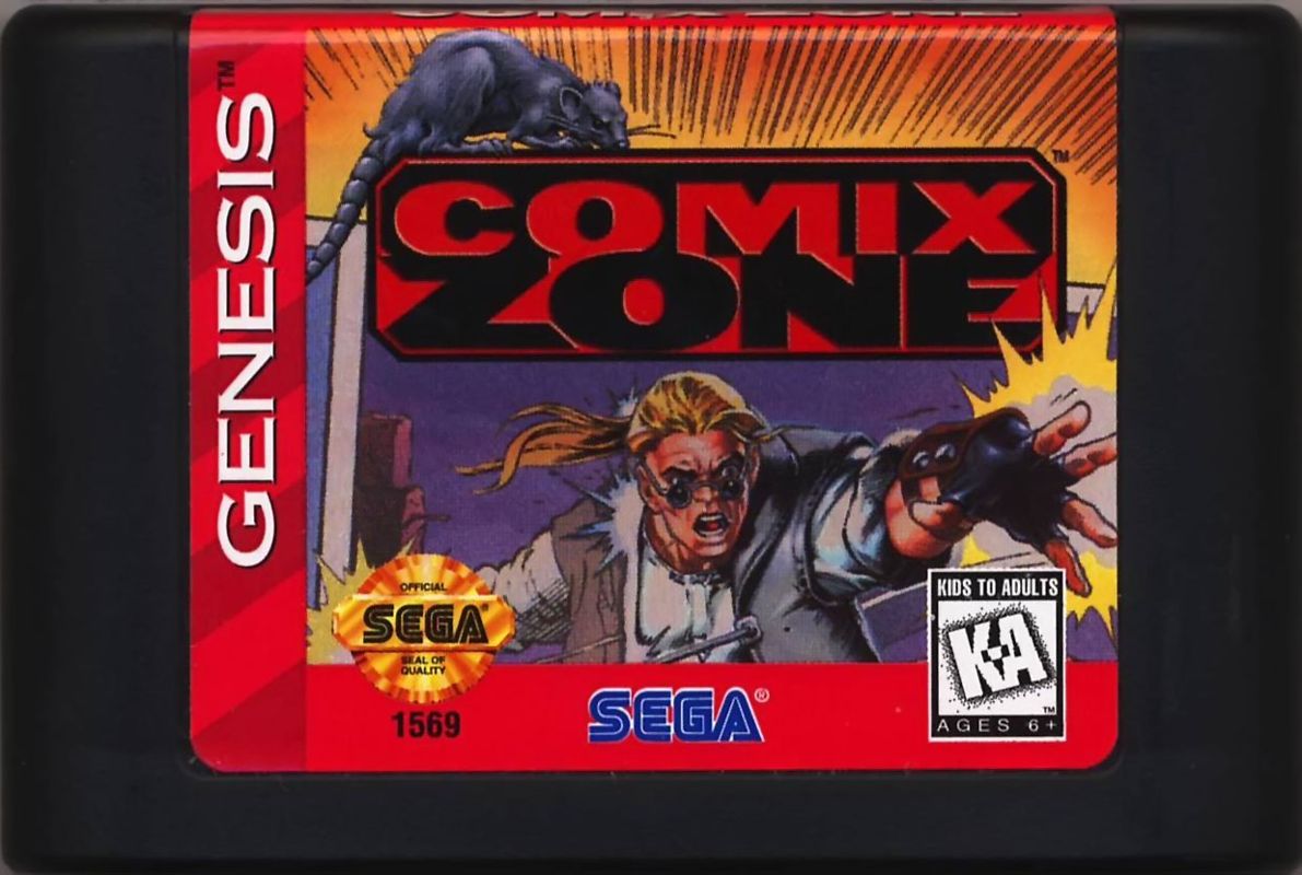 Игра на сегу комикс. Комикс зон сега картридж. Comix Zone картридж сега. Комикс зон сега обложка. Comix Zone Genesis обложка картриджа.
