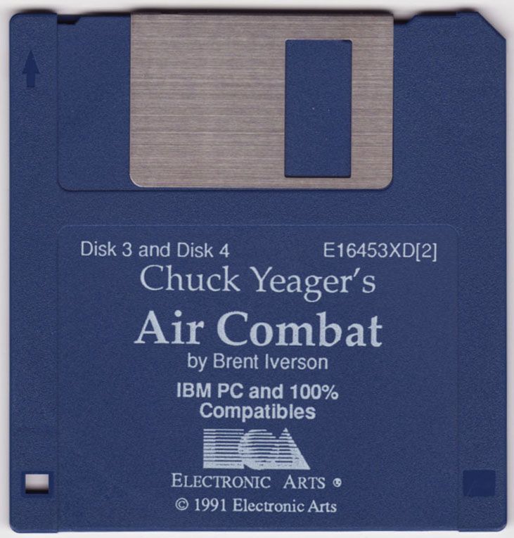 Media for Chuck Yeager's Air Combat (DOS): Disk 2/2