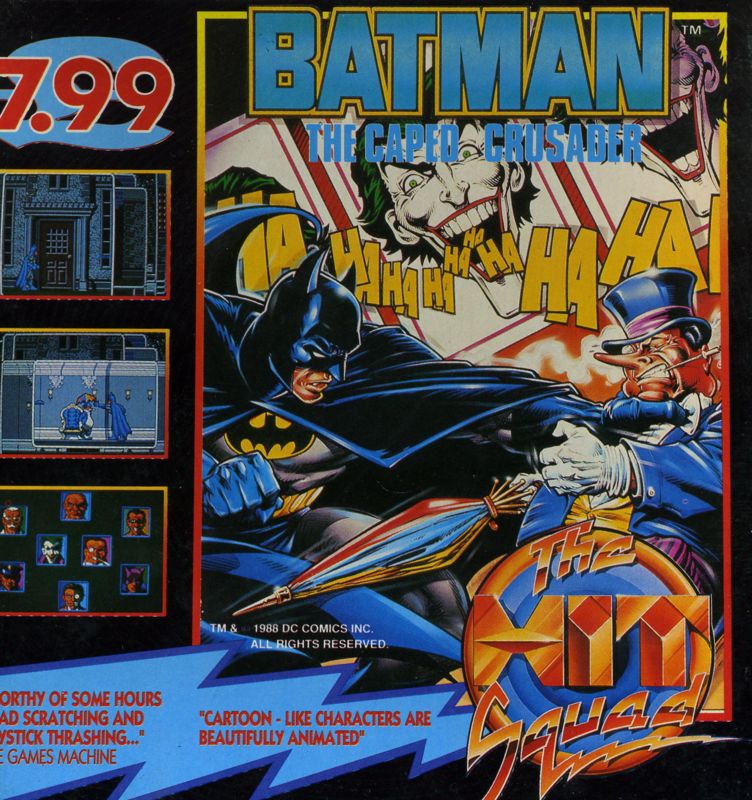 Front Cover for Batman: The Caped Crusader (Amiga) (The Hit Squad Release)