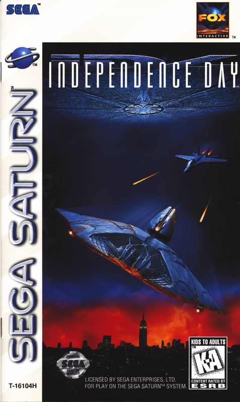 Front Cover for Independence Day (SEGA Saturn)