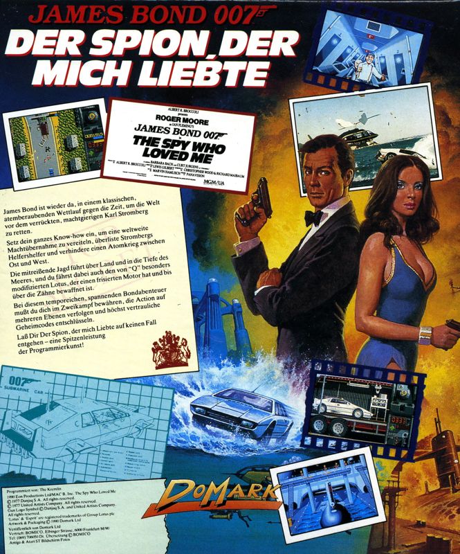 Back Cover for The Spy Who Loved Me (Amiga)