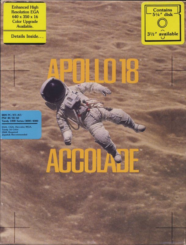 Front Cover for Apollo 18: Mission to the Moon (DOS)