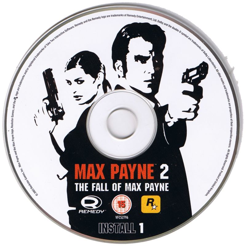 Media for Max Payne 2: The Fall of Max Payne (Windows): Install disc 1