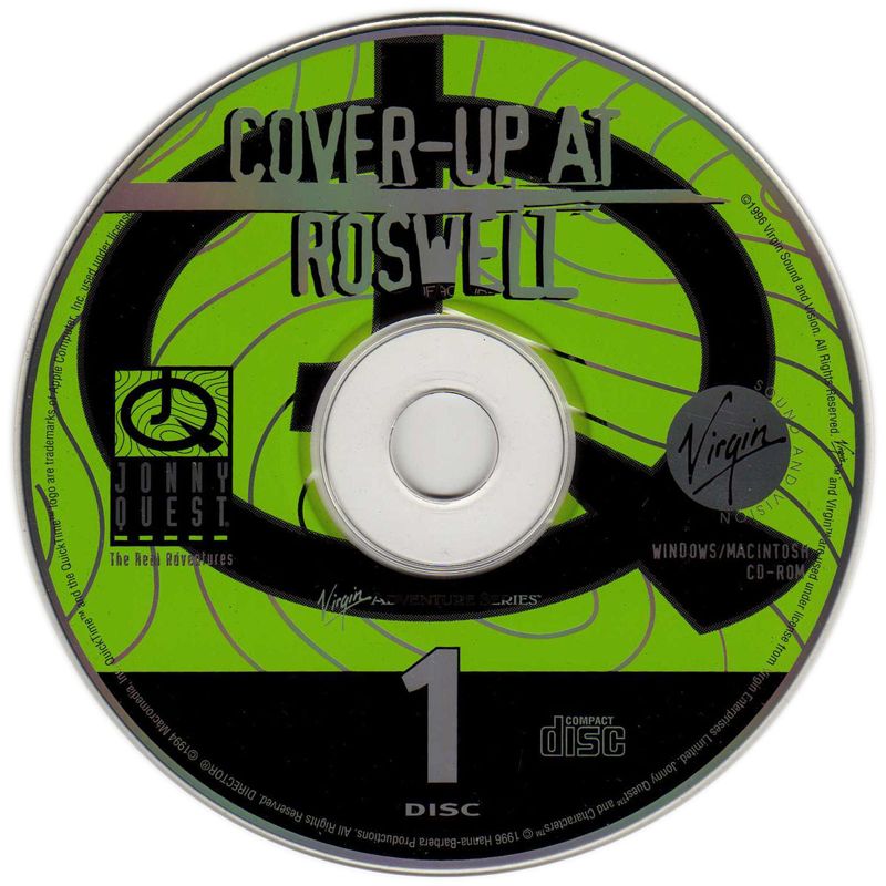 Media for Jonny Quest: The Real Adventures - Cover-Up at Roswell (Macintosh and Windows): Disc 1/2
