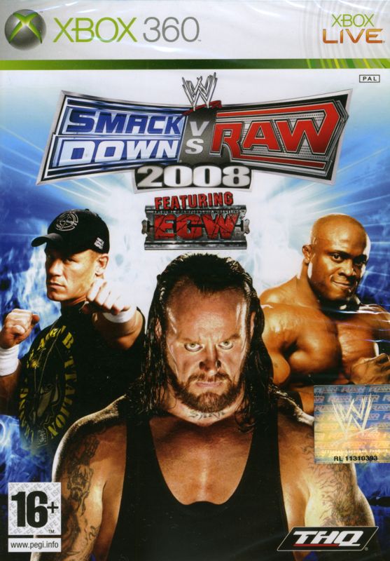 Front Cover for WWE Smackdown vs. Raw 2008 (Xbox 360)