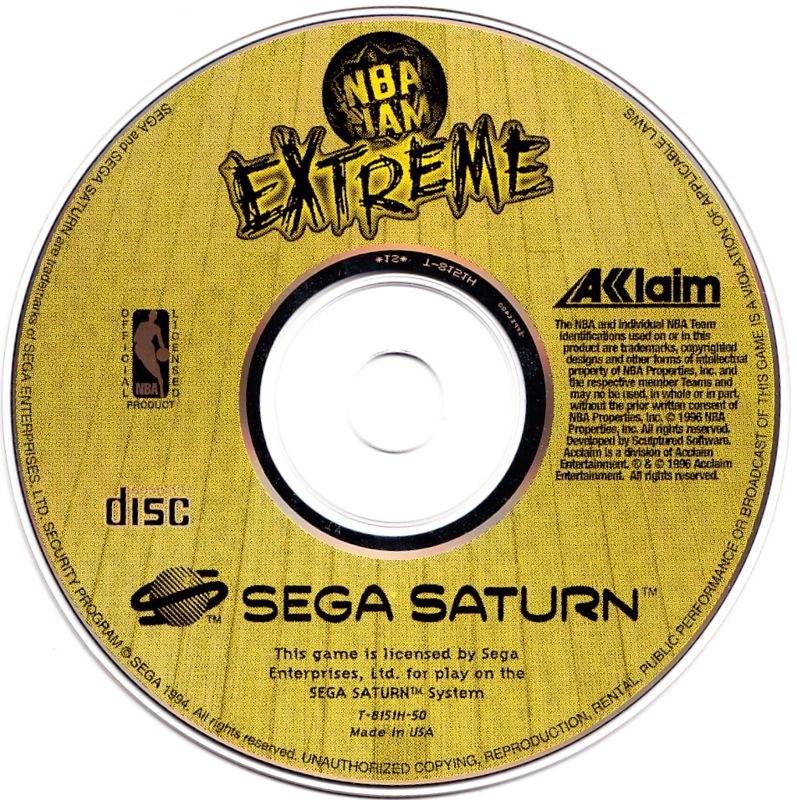 Media for NBA Jam Extreme (SEGA Saturn)