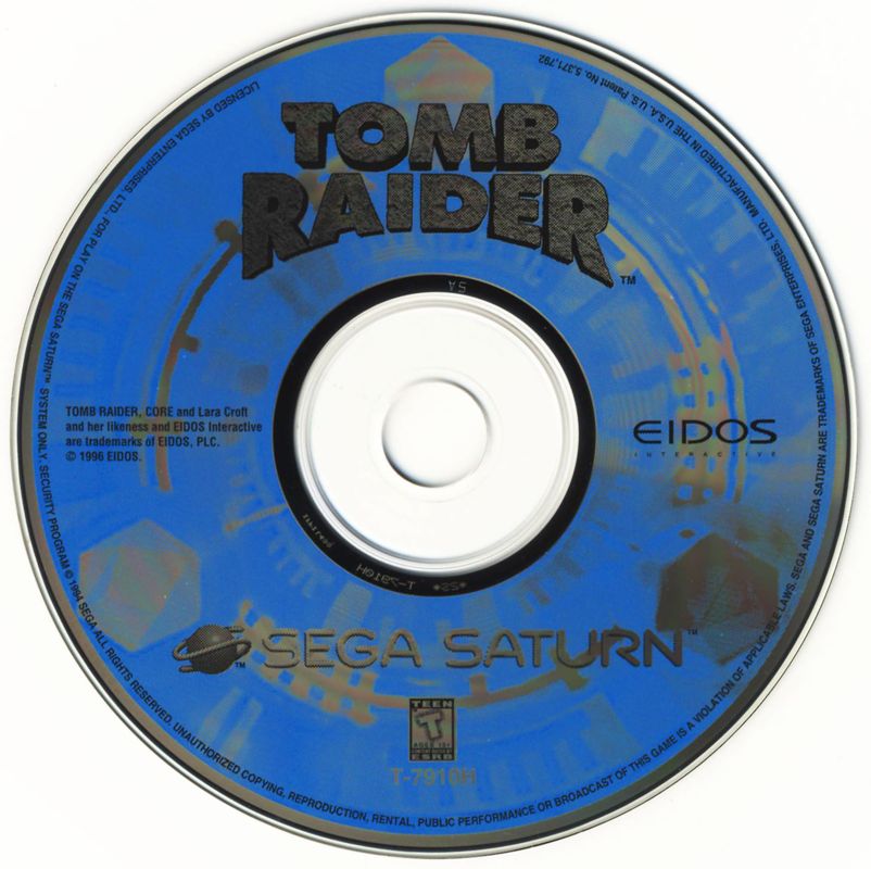 Media for Tomb Raider (SEGA Saturn)