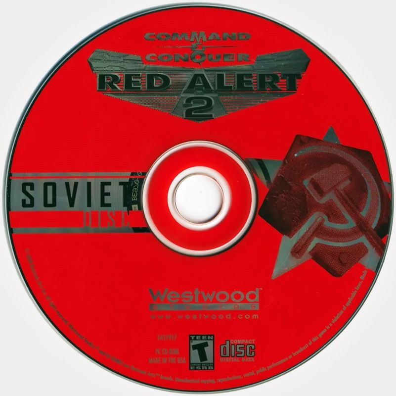 Media for Command & Conquer: Red Strike (Windows): Red Alert 2 - Disc 2 (Soviet)