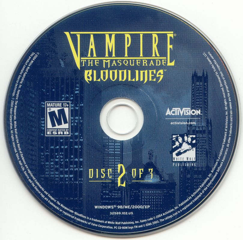 Media for Vampire: The Masquerade - Bloodlines (Windows) (Exclusive to Best Buy): Disc 2