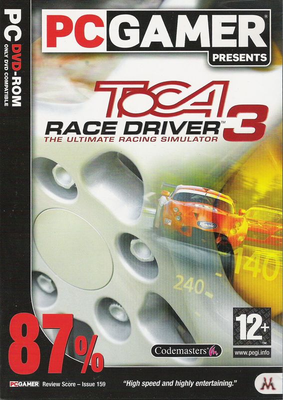 Front Cover for TOCA Race Driver 3 (Windows) (PC Gamer Presents release)