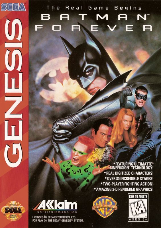 Front Cover for Batman Forever (Genesis)
