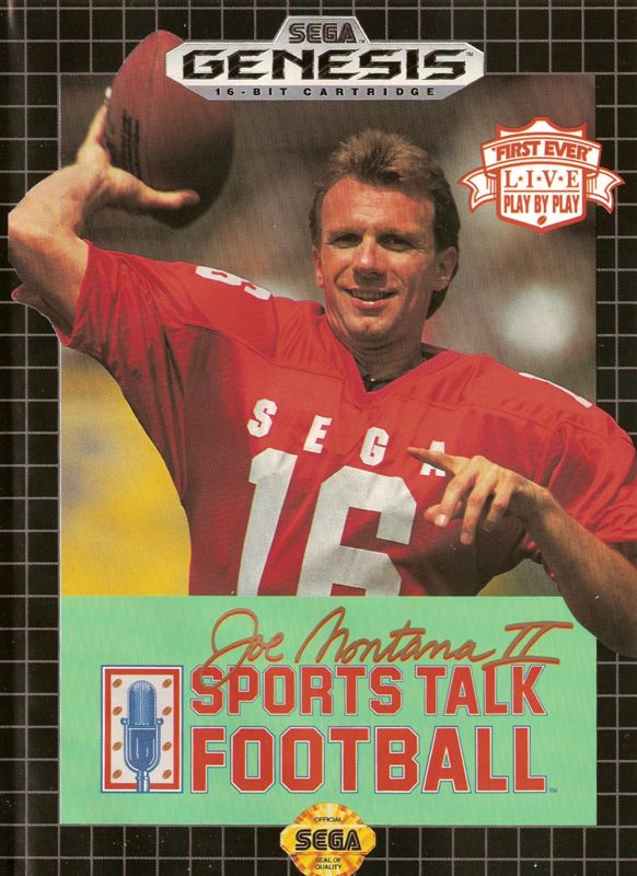 Joe Montana II Sports Talk Football promo art, ads, magazines