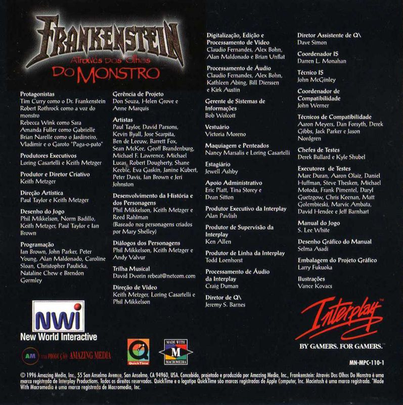 Frankenstein Through the Eyes of the Monster cover or packaging