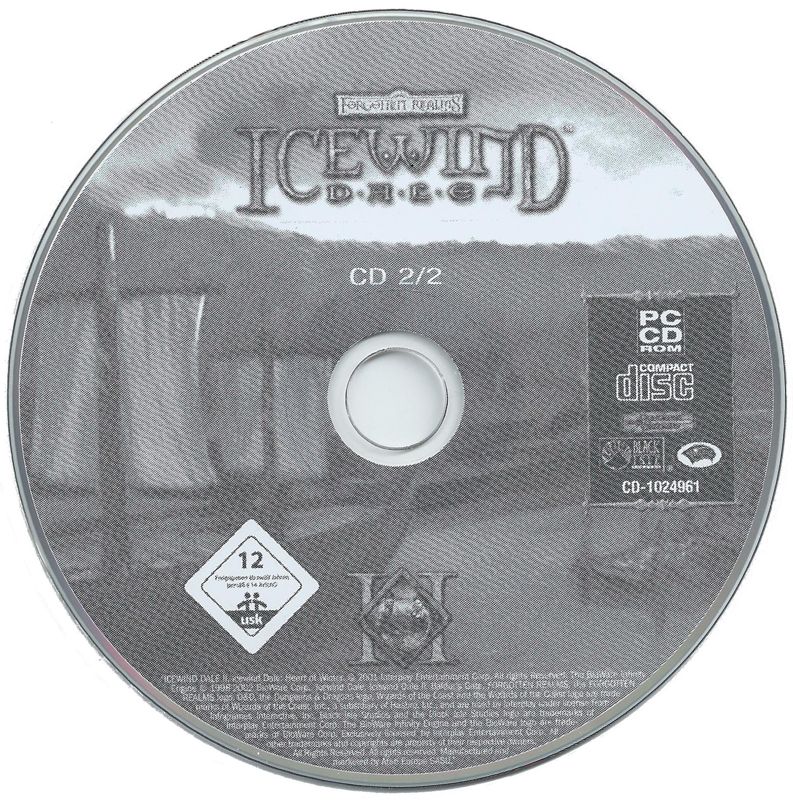 Media for Icewind Dale: 3 in 1 Boxset (Windows) (Best of Atari release): Icewind Dale II - Disc 2