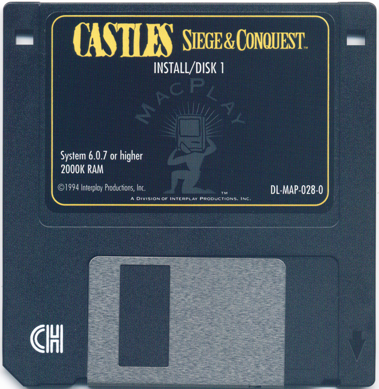 Media for Castles II: Siege & Conquest (Macintosh): Disk 1/7