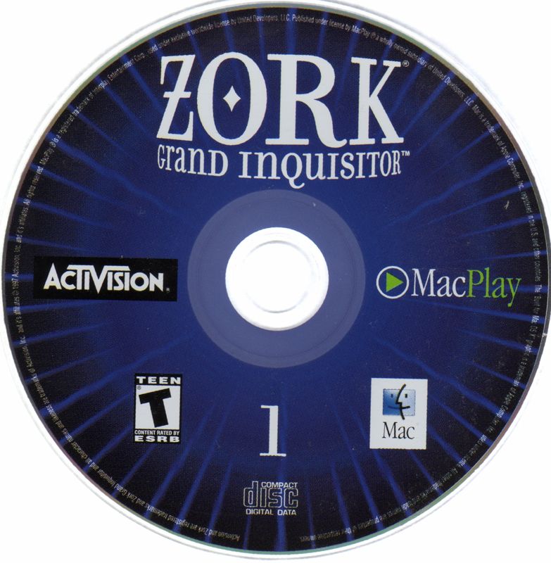 Media for Zork: Grand Inquisitor (Macintosh): Disc 1