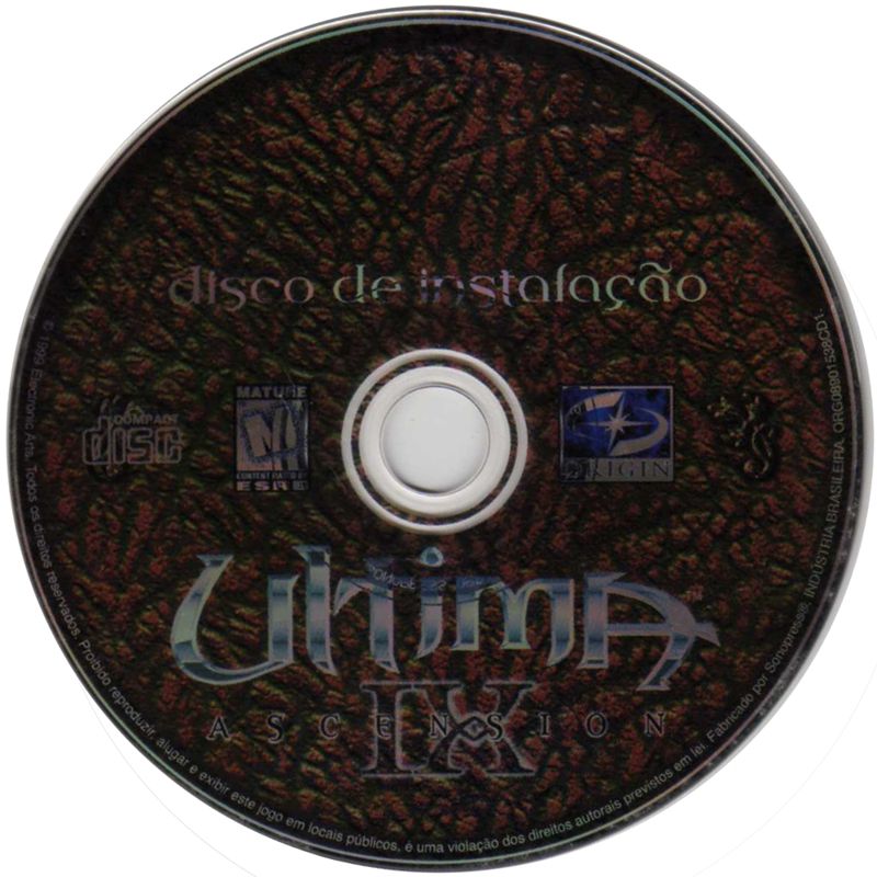Media for Ultima IX: Ascension (Windows): Installation Disc