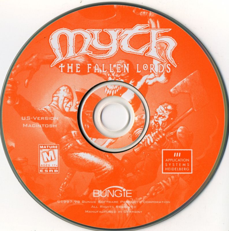 Media for Myth: The Fallen Lords (Macintosh) (includes German and US discs): US Disc