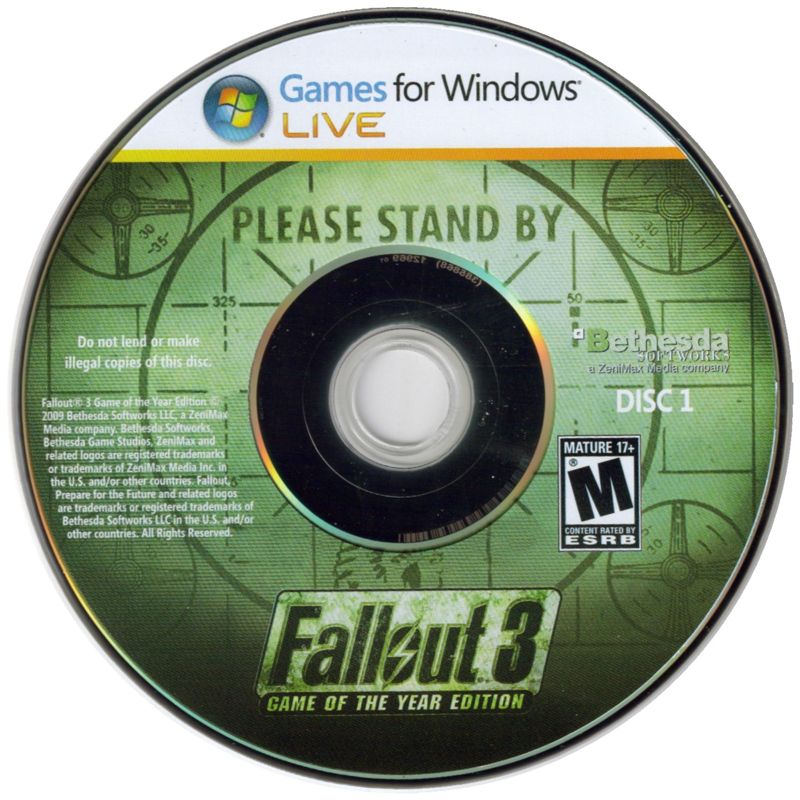 Media for Fallout 3: Game of the Year Edition (Windows): Disc 1