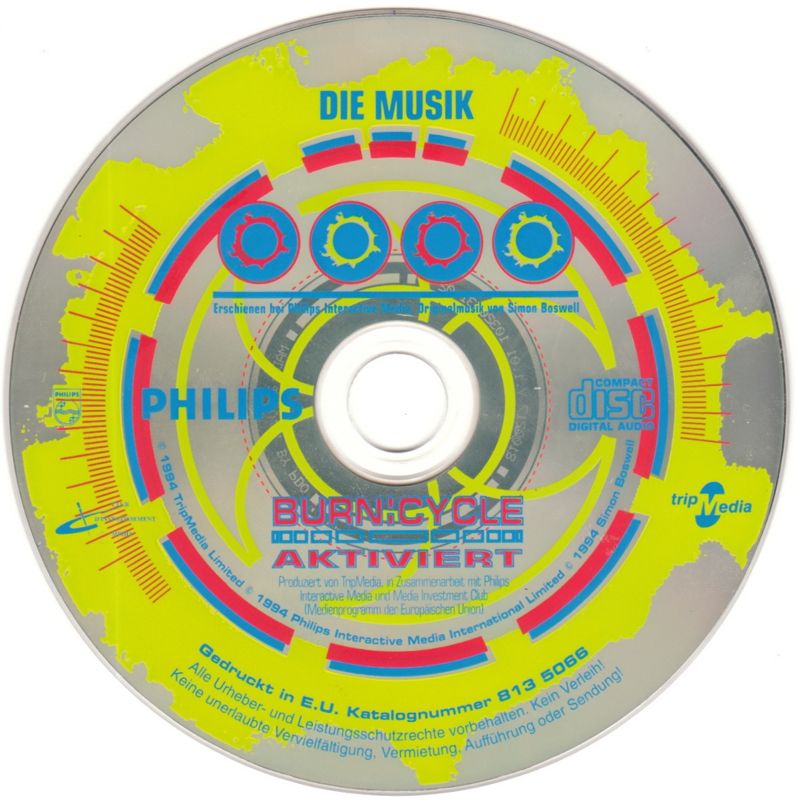 Media for Burn:Cycle (Macintosh and Windows 3.x): Music Disc