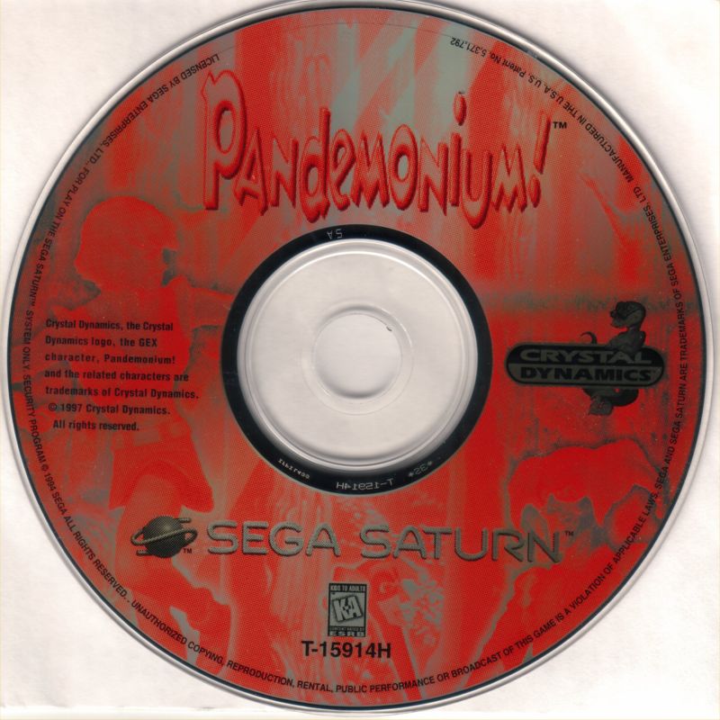 Media for Pandemonium! (SEGA Saturn)