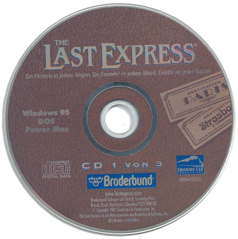 Media for The Last Express (DOS and Macintosh and Windows): Disc 1