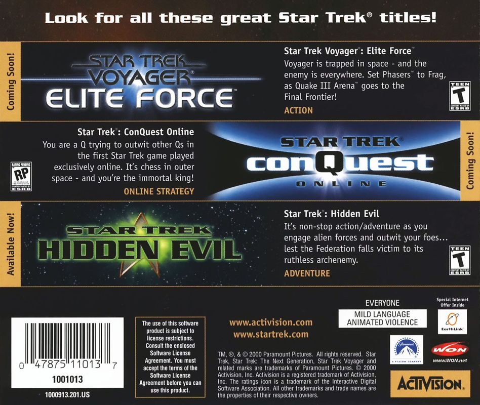 Other for Star Trek: Armada (Windows): Jewel Case - Back