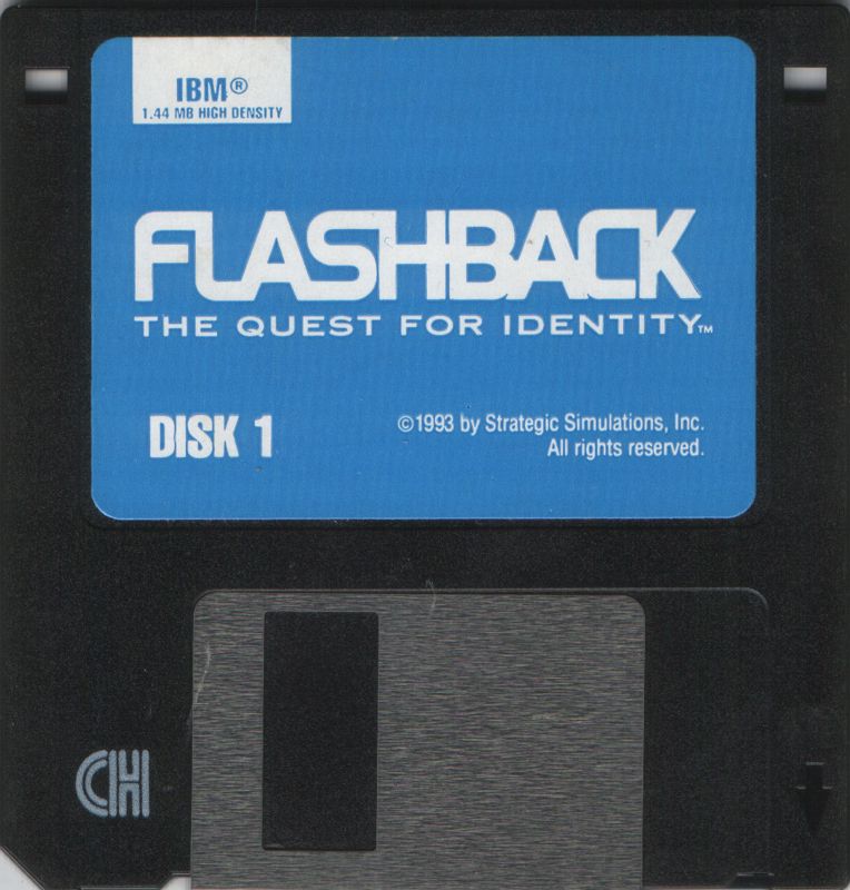 Media for Flashback: The Quest for Identity (DOS) (SSI release): Disk 1/2