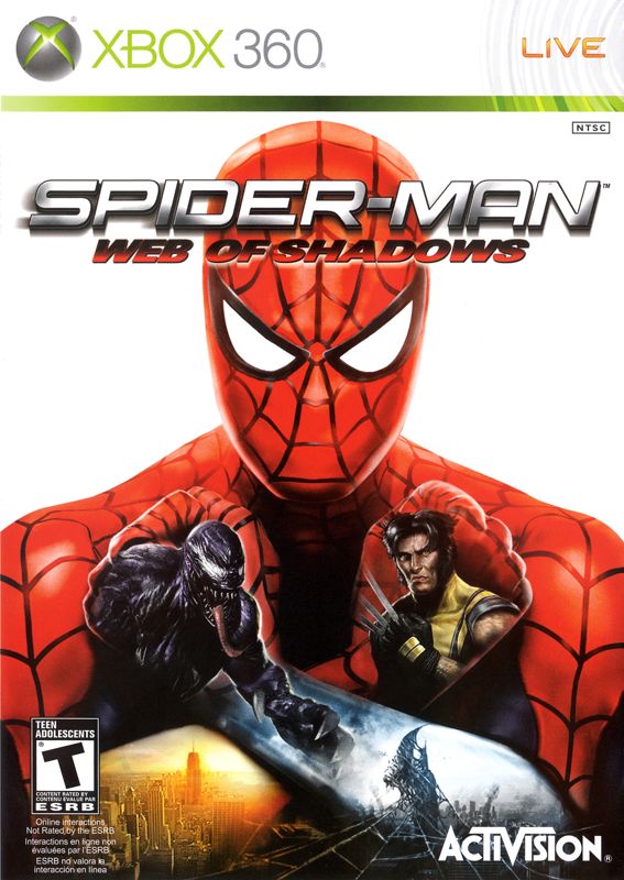 Front Cover for Spider-Man: Web of Shadows (Xbox 360)