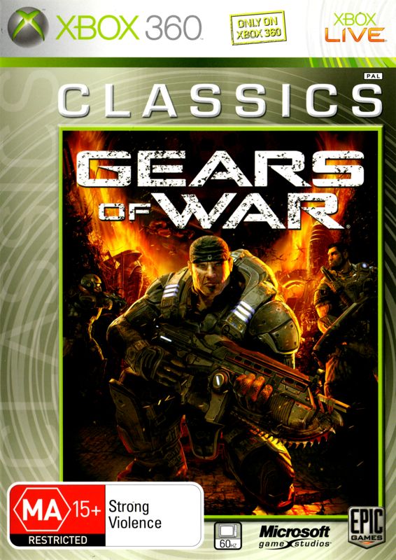 Front Cover for Gears of War (Xbox 360) (Classics release)