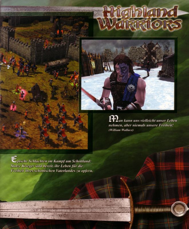 Inside Cover for Highland Warriors (Windows) (Software Pyramide release): Right Flap