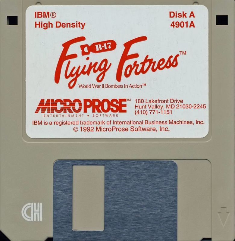 Media for B-17 Flying Fortress (DOS) (3.5" floppy disk release): Disk A