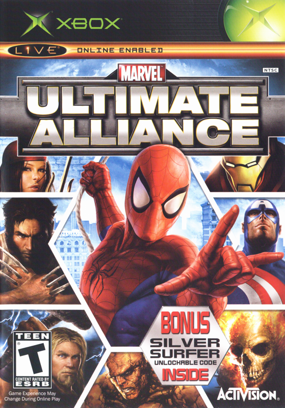 Front Cover for Marvel Ultimate Alliance (Xbox) (Silver Surfer release)