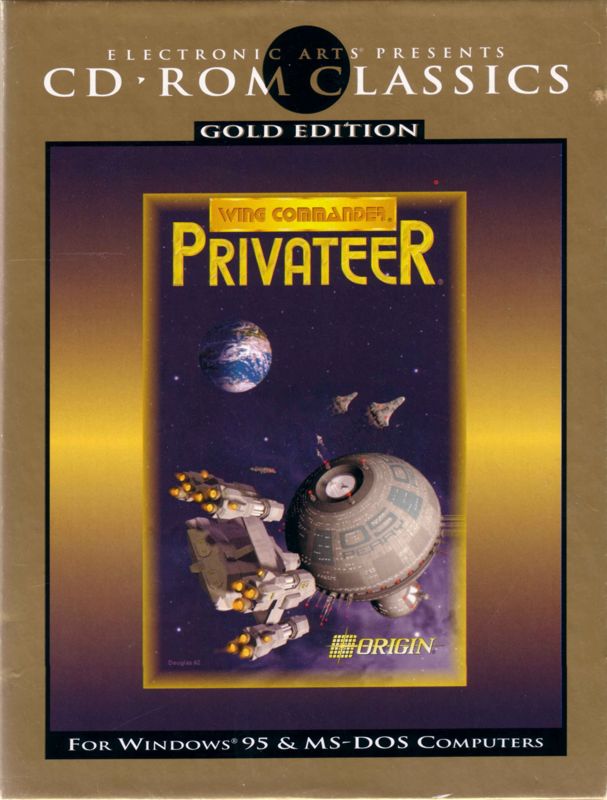 Front Cover for Wing Commander: Privateer - CD-ROM Edition (DOS) (EA CD-ROM Classics (Gold Edition) release)