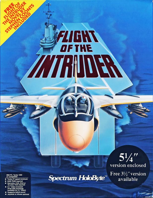 Front Cover for Flight of the Intruder (DOS) (Includes Pocket Book on which the game is based)