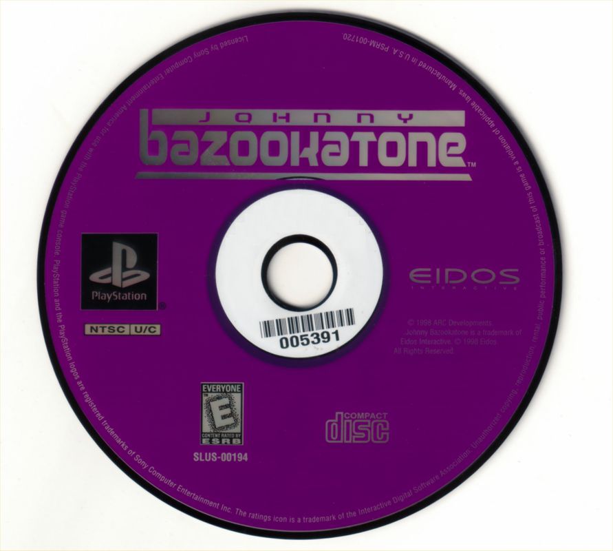 Media for Johnny Bazookatone (PlayStation)
